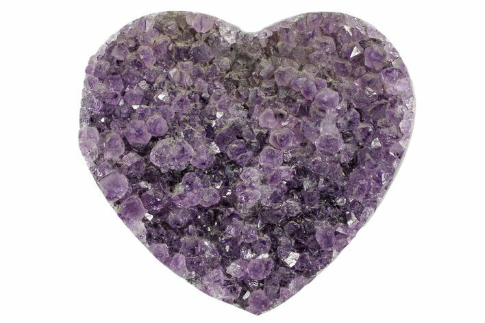 Sparkling Purple Amethyst Heart - Uruguay #364468